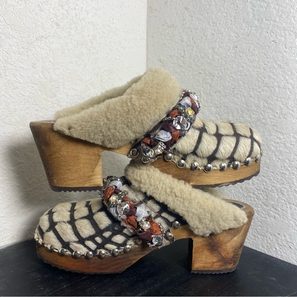 Lulu clogs jewel shearling - Picture 5 of 7